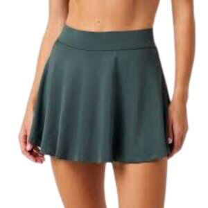 H&M Move green pleated A-line mini skirt size S